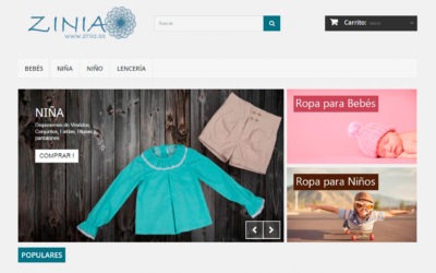 Zinia.es, Ropa infantil para niños