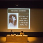 Mesa con Rebeca Ponte y Mª Isabel García Pérez