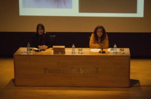 Mesa con Rebeca Ponte y Mª Isabel García Pérez