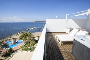 Terraza en hotel Ibiza